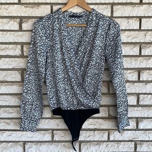 A&F floral print bodysuit